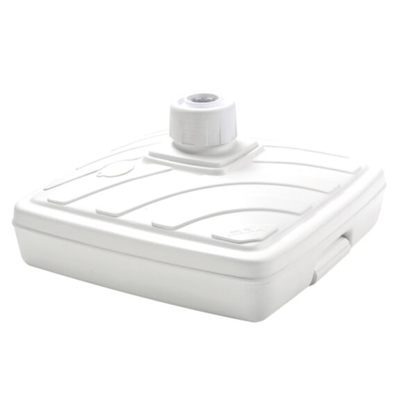 Pied de parasol plastique 40L 56,5x56,5x31,5cm blanc - EDA