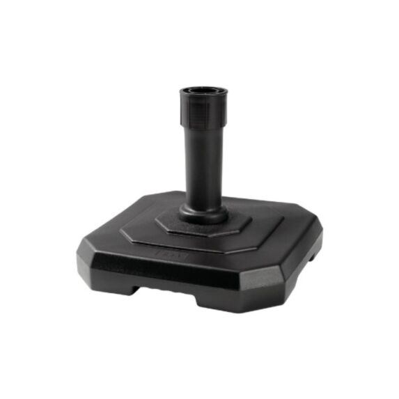 Pied de parasol béton 25kg 43,5x43,5x34cm gris anthracite - EDA