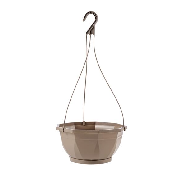 Suspension aeria  ø 27cm avec soucoupe 4,5l taupe