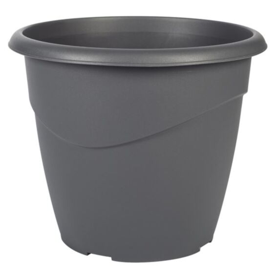 Pot non percé marina D40cm 23L gris anthracite - EDA