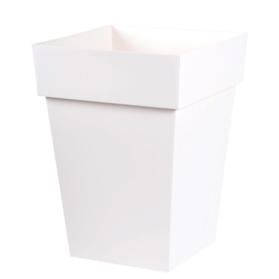 Pot carré toscane 51L blanc - EDA