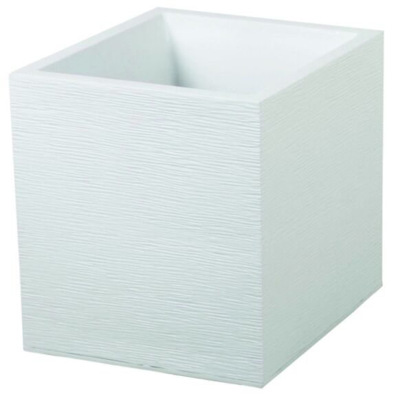 Bac carré Graphit  39,5 x 39,5 cm blanc cérusé - EDA