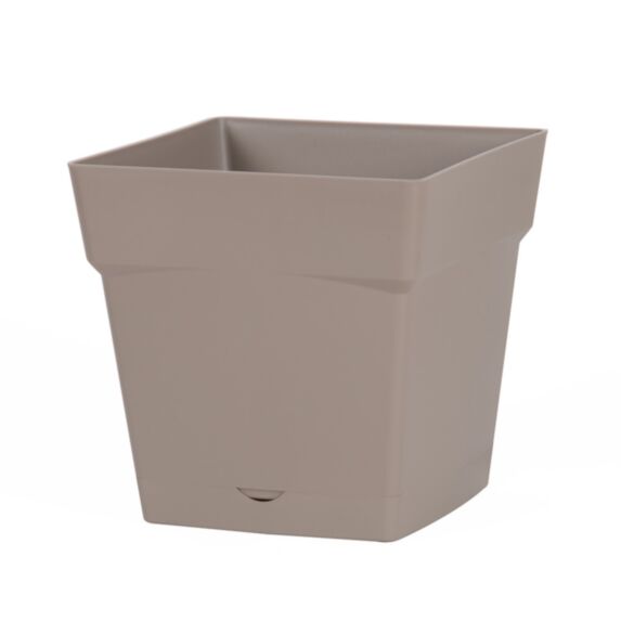 Pot carré Toscane 10,2L taupe - EDA