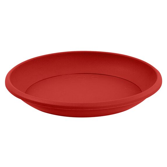 Soucoupe ronde marina D17cm rouge pour pot D20cm - EDA