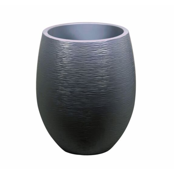 Pot Egg Graphit Ø50 x 60 cm 53 L gris anthracite - EDA