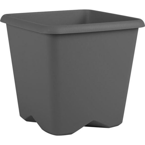 Pot Carré Chorus 13,6L Gris Anthracite