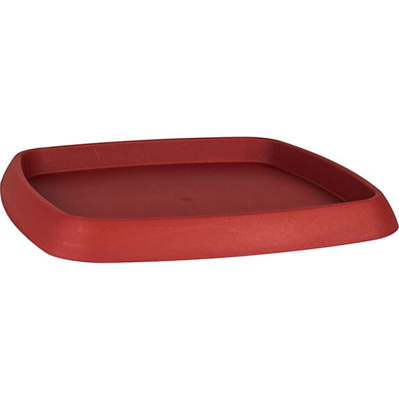 Soucoupe Carrée Chorus 26,8x26,8cm Rouge