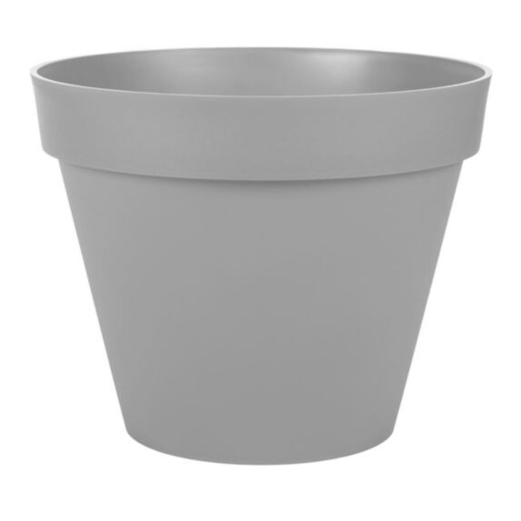 Pot de fleur rond Toscane Ø39xH32cm 23L gris béton - EDA