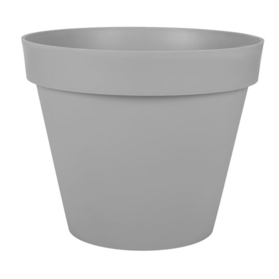 Pot de fleur rond Toscane Ø47,5xH40cm 43L gris béton - EDA