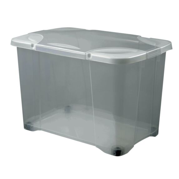 Coffre De Rangement Clip'Box EDA Dim. 60 X 40 X 40,7 Cm Breveté Coloris Gris Acidulé 60 EDA