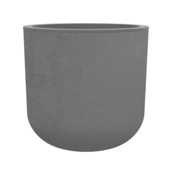 Pot rond Basalte Up Gris Béton - EDA