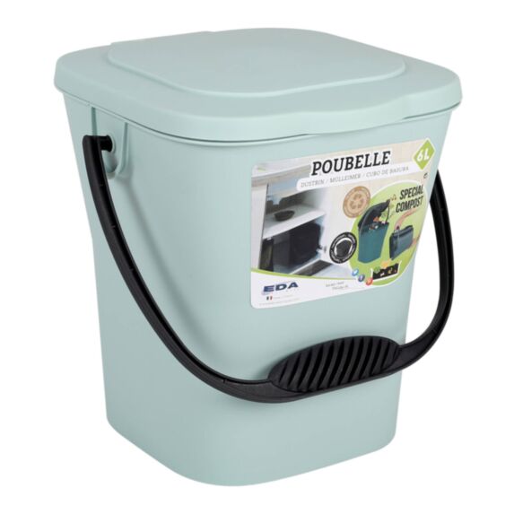 Seau à Compost 6L Vert Eucalyptus
