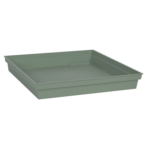 Soucoupe carré Toscane 32,6 cm vert laurier - EDA