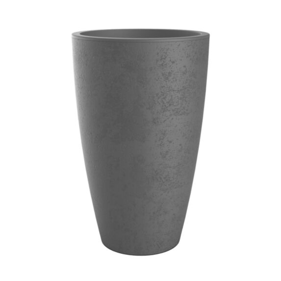 Pot de fleurs conique haut Basalt Gris anthracite Ø38cm - POETIC