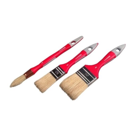 3 pinceaux bi-matière tte peinture 