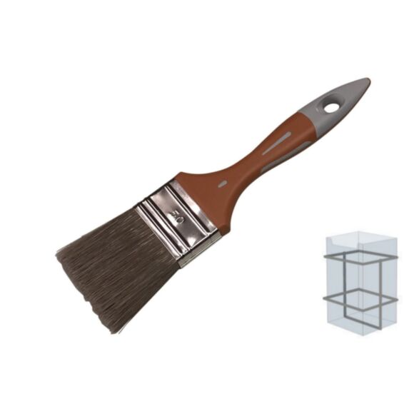 Pinceau plat 40 mm bimatière lasure - SAVY