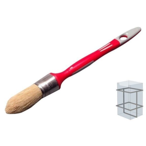 Pinceau à rechampir bi-matière peinture mate et satinée savy