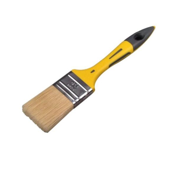 Pinceau plat bi-mat peinture brillante et laque t40 