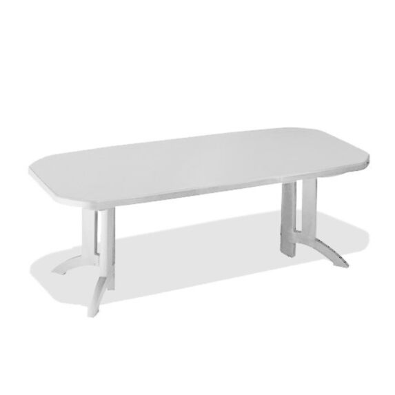 Table de jardin Vega 220 x 100 cm blanche - GROSFILLEX