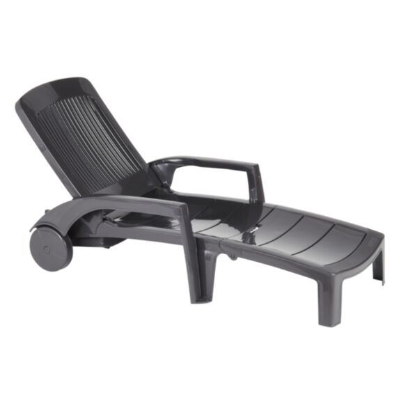 Bain de soleil résine Fidji gris anthracite - GROSFILLEX