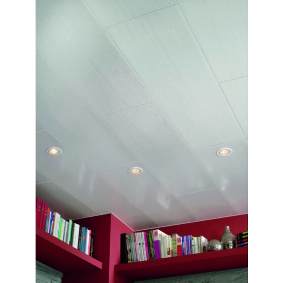 revêtement mural easy top aboutable blanc cérusé - GROSFILLEX