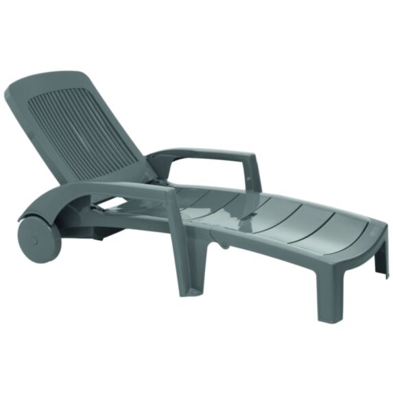 2 bains de soleil résine Fidji gris anthracite - GROSFILLEX