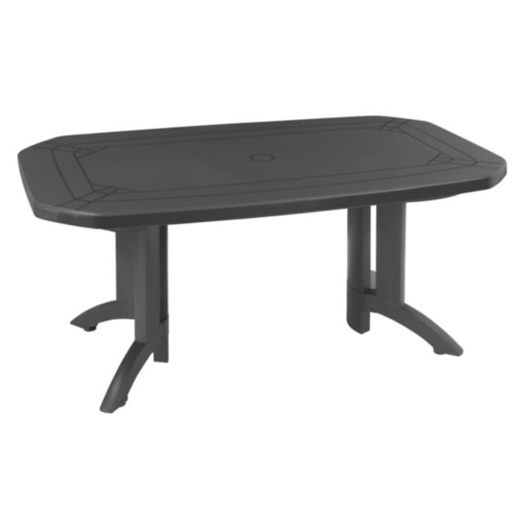 table vega 165x100 - anthracite - GROSFILLEX
