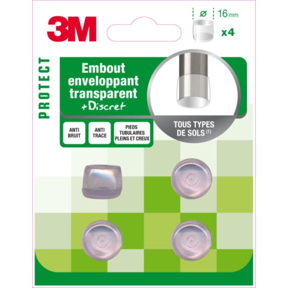 Embout enveloppant transparent Ø16mm - 3M