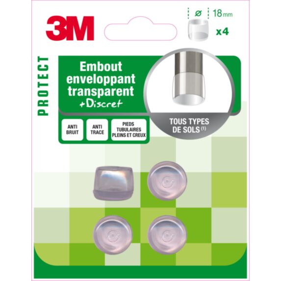 Embout enveloppant transparent Ø18mm - 3M