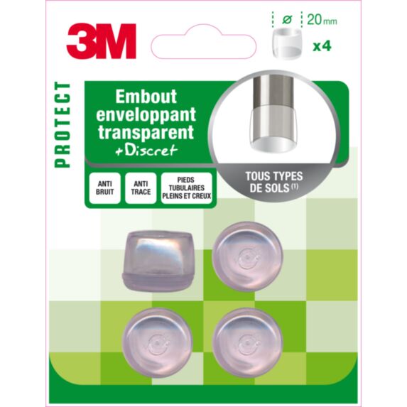 Embout enveloppant transparent Ø20mm - 3M