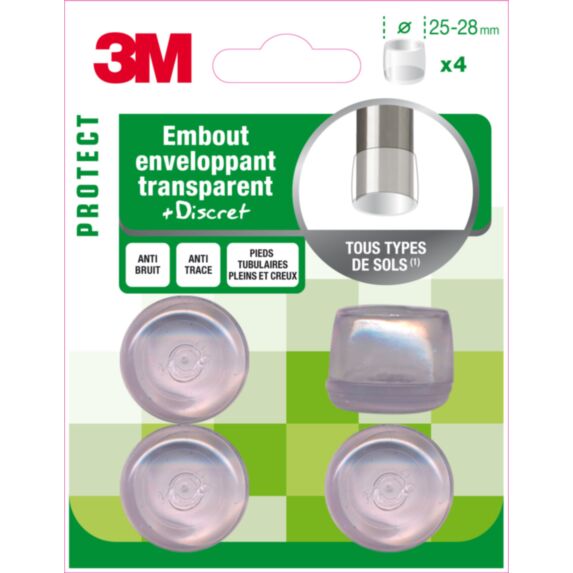 Embout enveloppant transparent Ø25-28mm - 3M