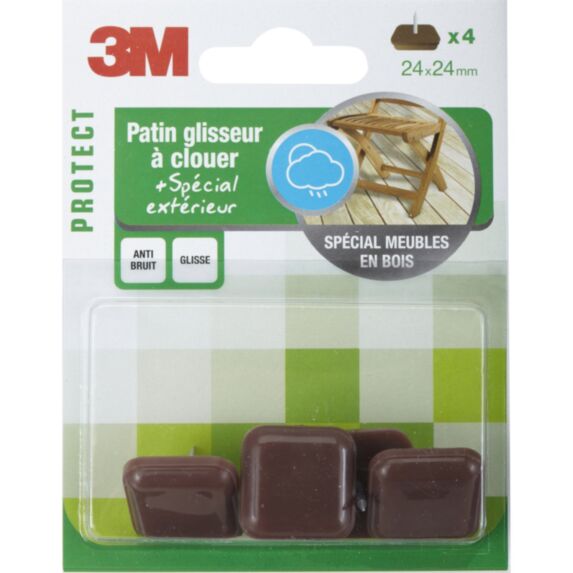 Patin à clouer 24x22mm - 3M