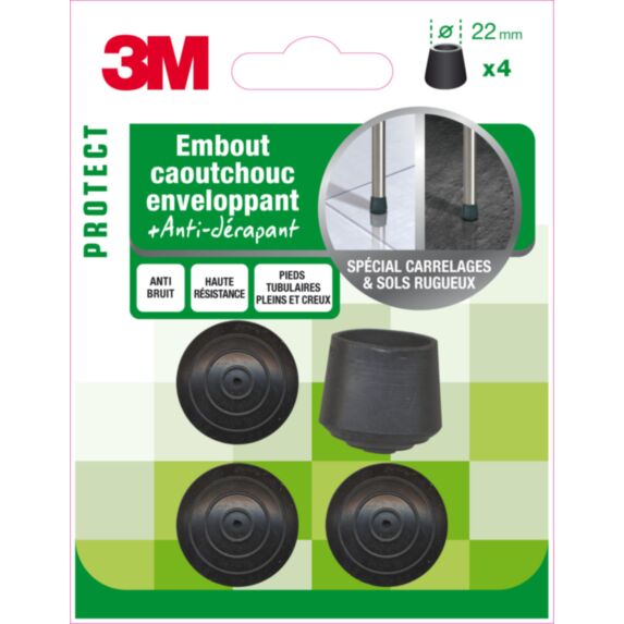 Embout caoutchouc enveloppant Ø22mm - 3M