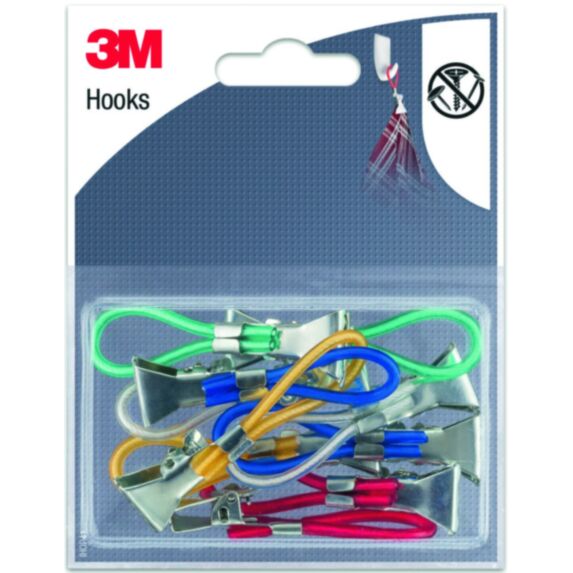 10 pinces accroche tout plastique et métal - 3M