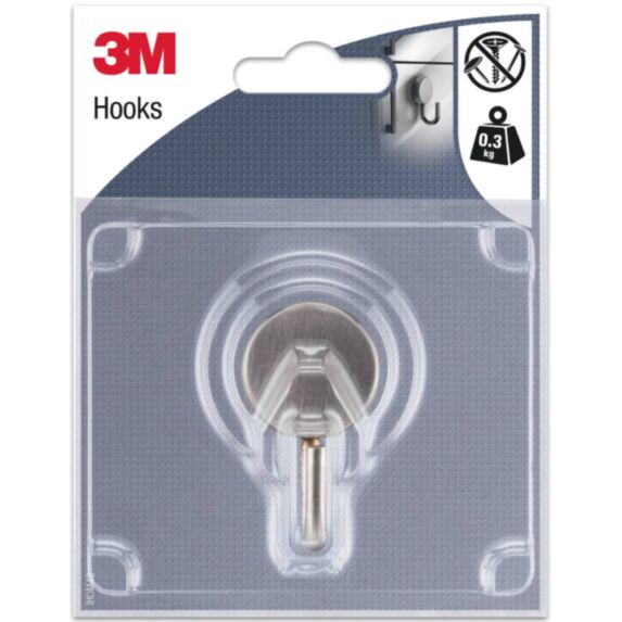 Crochet adhésif métal magnétique - 3M