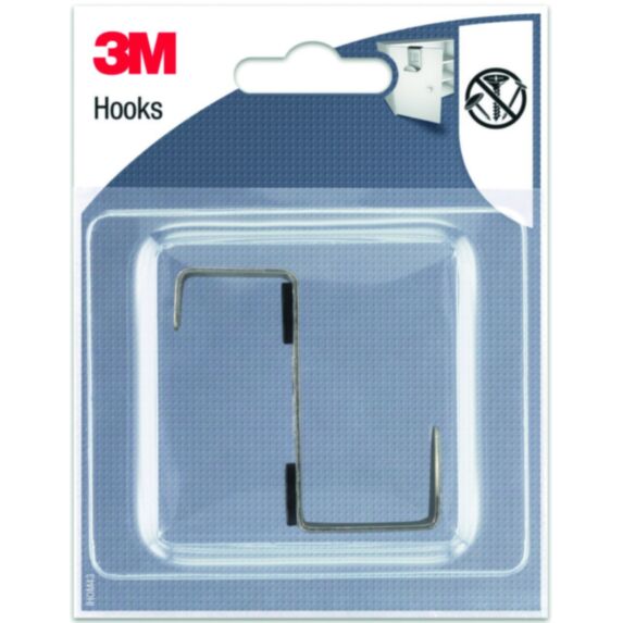Crochet à suspendre métal pour portes de placard - 3M