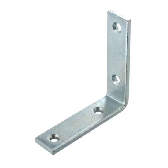1 équerre de renfort 100x100x4mm acier zingué - VYNEX