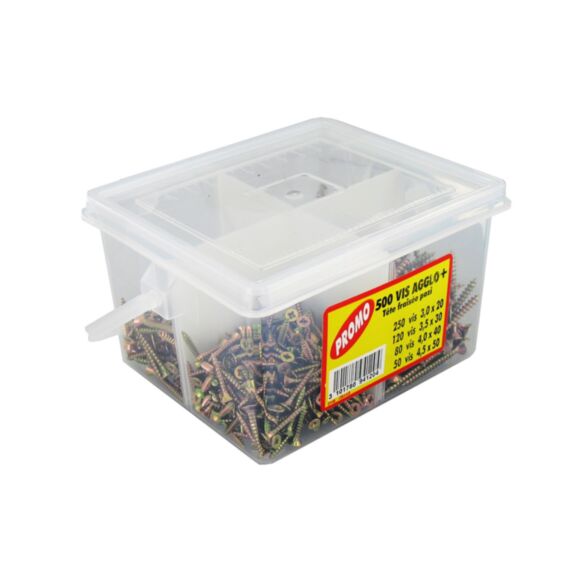 500 vis agglo tête fraisée pozi assortiment