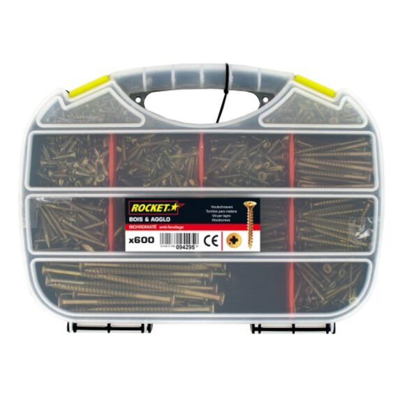 Vis TF coffret de 600 pièces - VYNEX