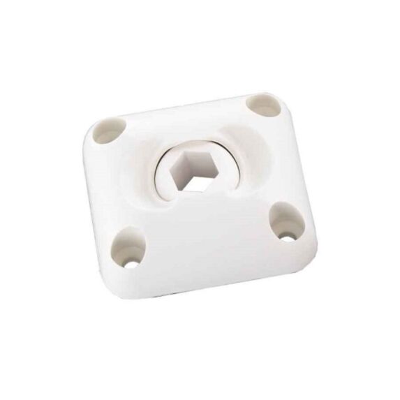 Guide à rotule plastique 6 pans Ø10mm blanc - VYNEX