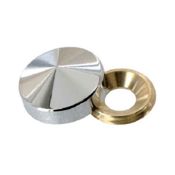 4 cache vis laiton chromé ∅18mm - VYNEX