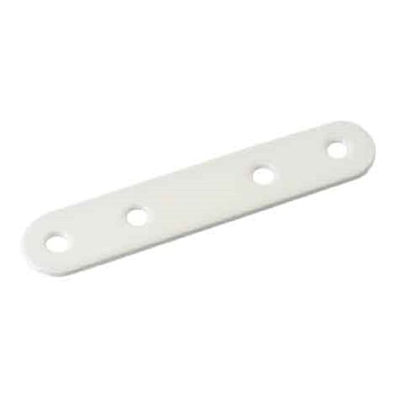 4 pattes d'assemblage 60x15x2mm acier plastifié blanc - VYNEX