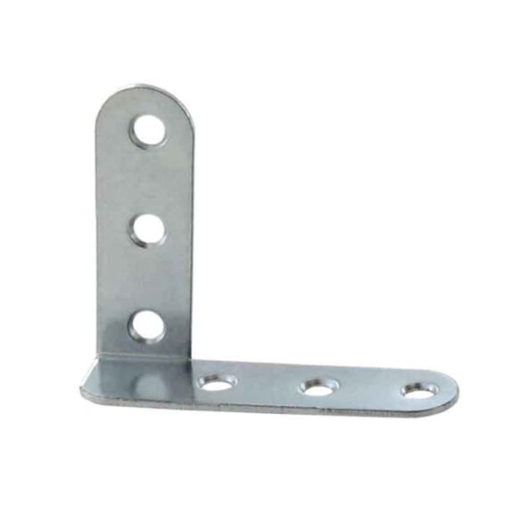 4 équerres contre coudées 60x60x1.5mm acier zingué droites - VYNEX