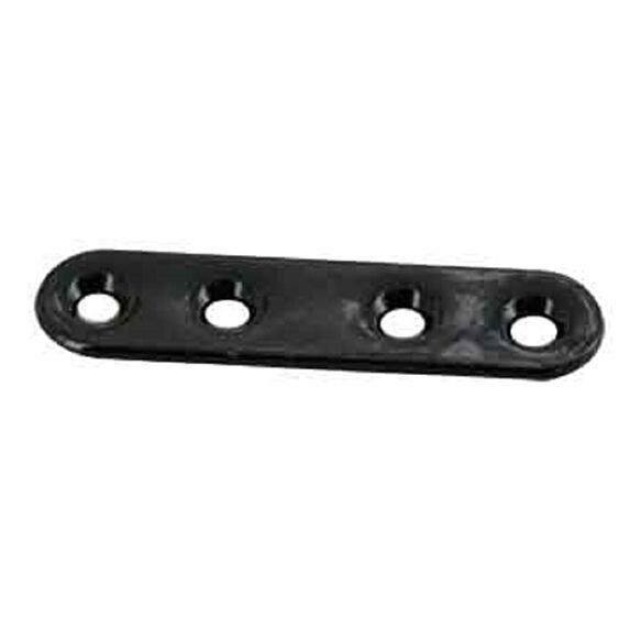 4 pattes d'assemblage 60x15x2mm acier plastifié noir - VYNEX