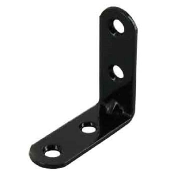 4 équerres de chaise 24x24x2mm acier plastifié noir - VYNEX