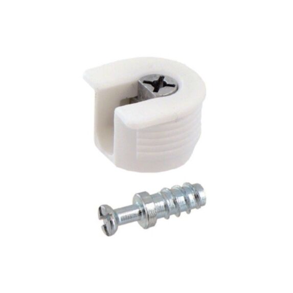Ferrure d'assemblage ∅20mm PVC blanc par 8 - VYNEX