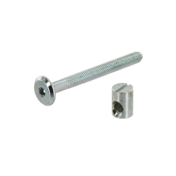 Vis d'assemblage tête plate 6x60 acier zingué par 4