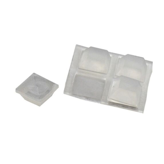 20 patins amortisseurs transparents 13x13mm - VYNEX