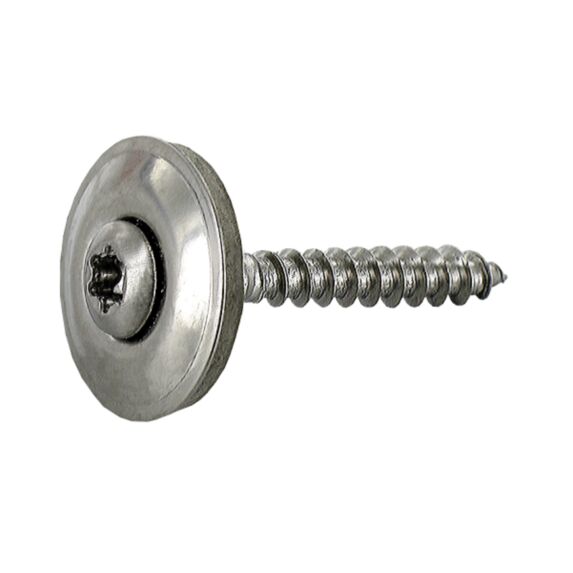 Vis faitage inox a2 4,5x60/45 + rond edpm ø20 x40