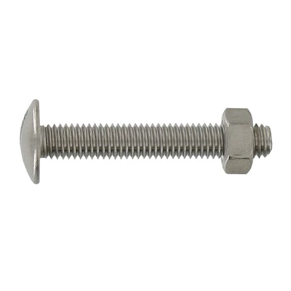 15 boulons poeliers inox A2 5x16 - CLASS'INOX